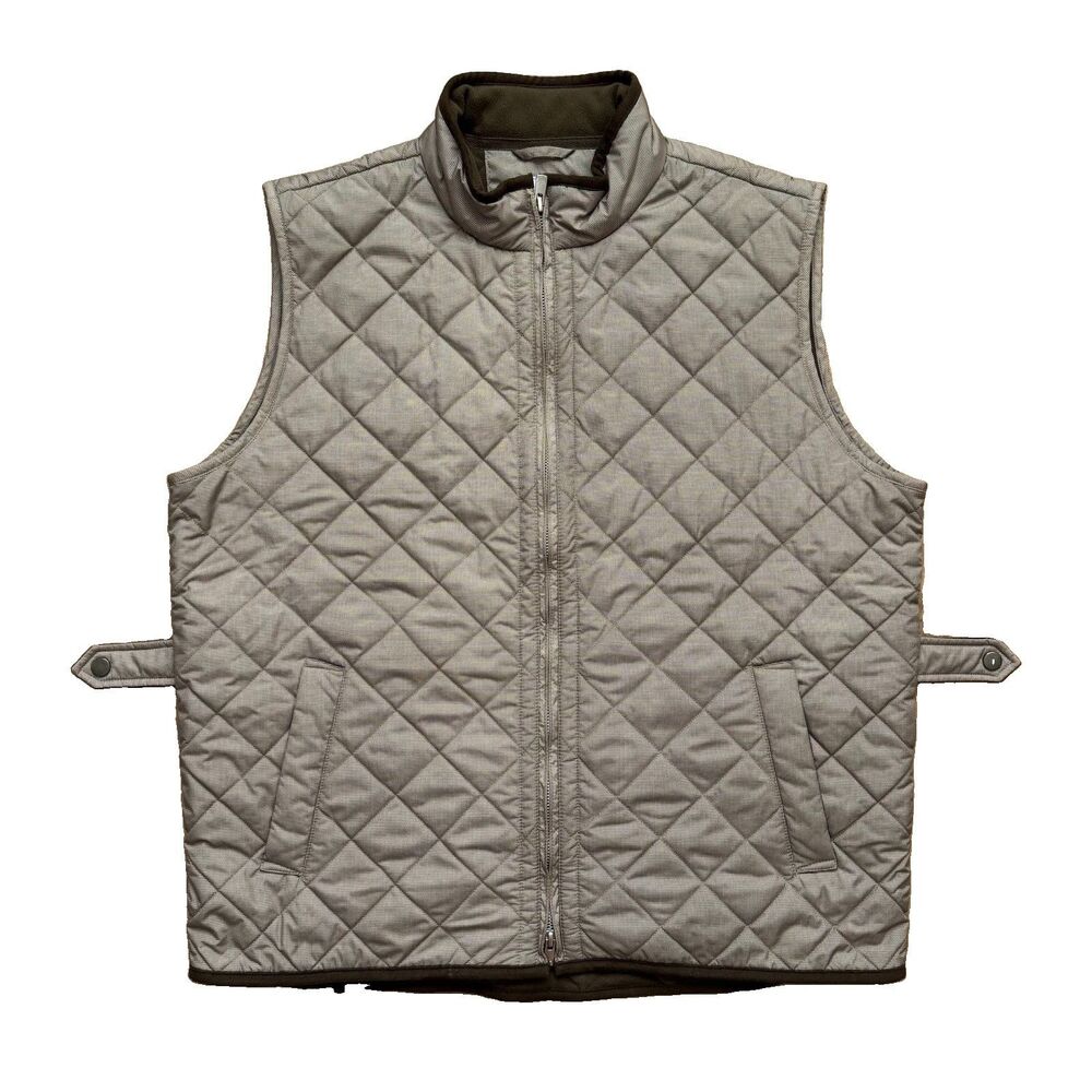 Peter Millar Vest Mens Size L Micro Houndstooth Diamond Quilted Golf Preppy